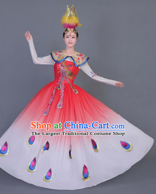 Professional Opening Dance Costume Stage Performance Classical Dance Chorus Dress for Women