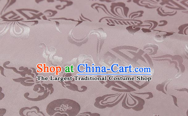 Asian Chinese Traditional Pink Silk Fabric Ancient Hanfu Jacquard Brocade Fabric Drapery Material