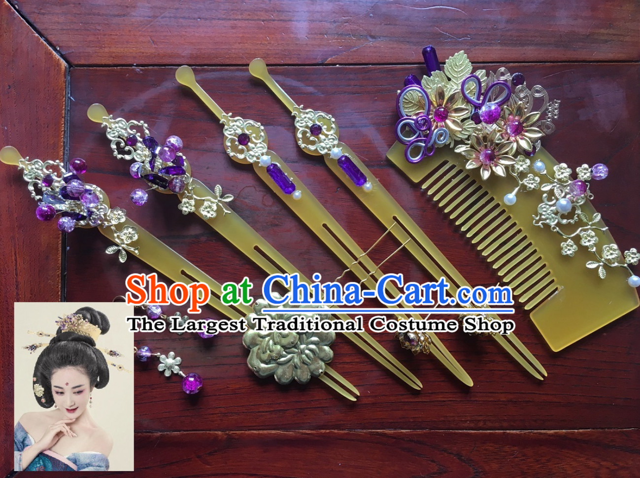 Ancient Style Hair Jewelry Complete Set