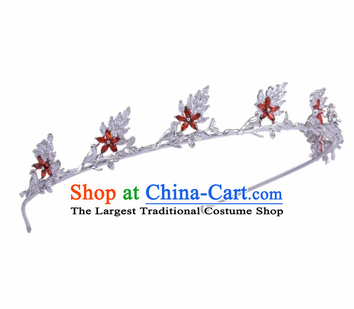 Top Grade Wedding Bride Hair Accessories Baroque Princess Retro Zircon Hair Clasp for Women