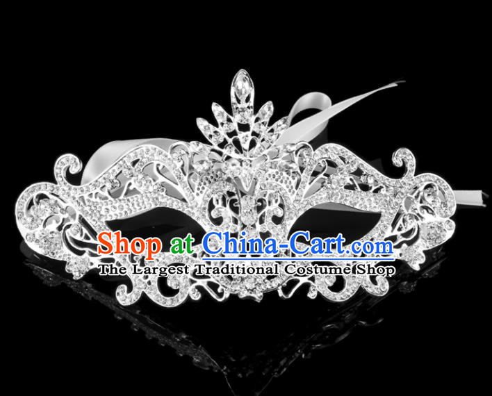 Handmade Halloween Accessories Fancy Ball Cosplay Props Crystal Masks for Women