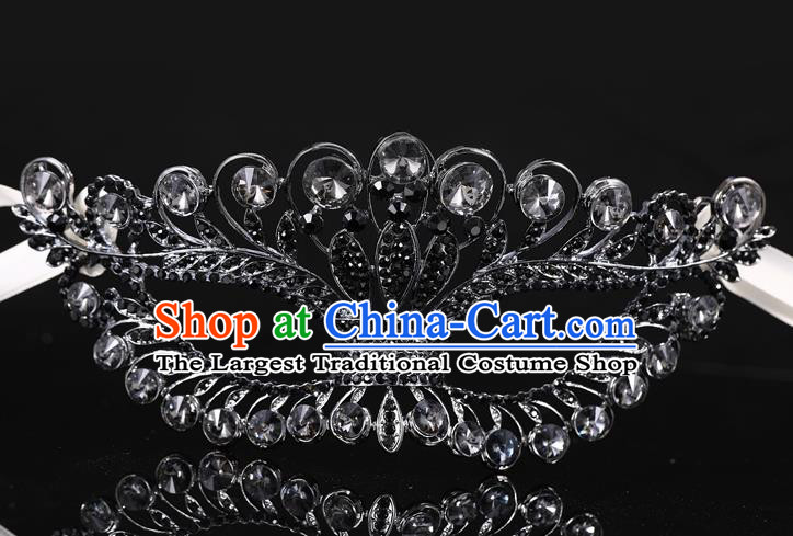 Handmade Halloween Accessories Venice Fancy Ball Cosplay Props Crystal Black Masks for Women