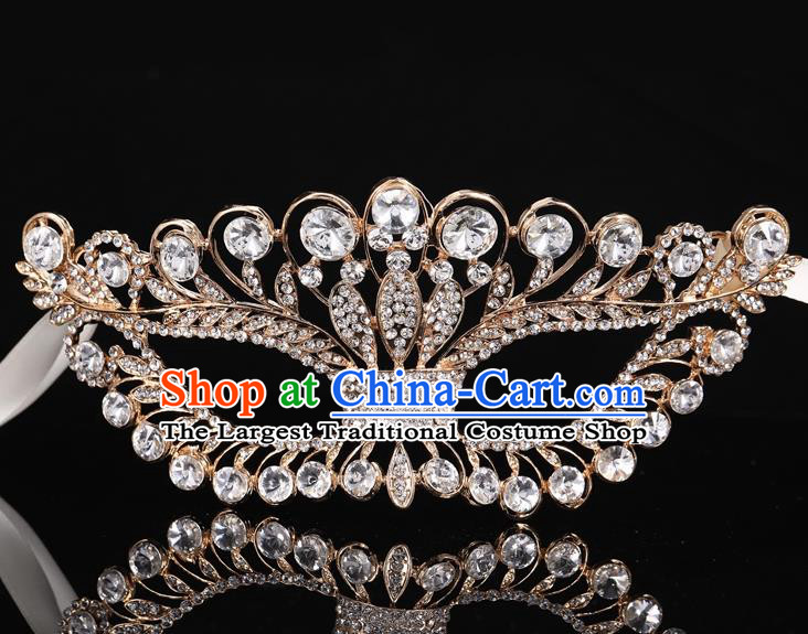 Handmade Halloween Accessories Venice Fancy Ball Cosplay Props Crystal Golden Masks for Women