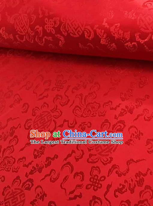 Traditional Chinese Tang Suit Silk Fabric Red Brocade Material Classical Pattern Design Satin Drapery