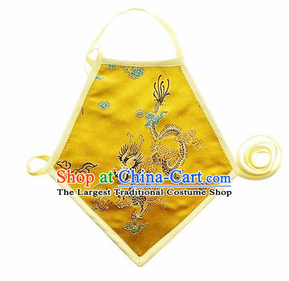 Chinese Classical Brocade Bellyband Traditional Baby Embroidered Dragon Silk Stomachers for Kids