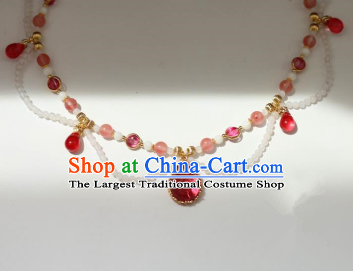 Traditional Chinese Handmade Necklace Ancient Palace Lady Necklet Accessories for Women