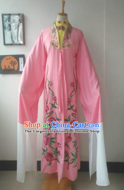 Chinese Traditional Peking Opera Diva Costumes Ancient Court Princess Pink Dress for Adults