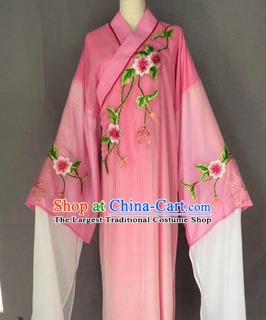 Chinese Traditional Peking Opera Niche Costume Ancient Scholar Pink Robe for Adults