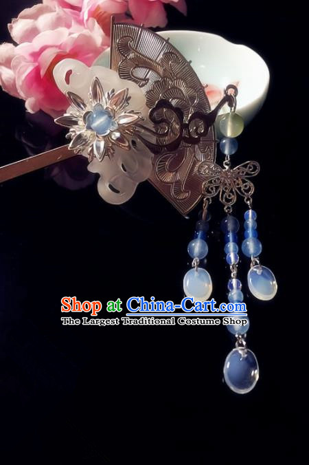 Chinese Handmade Ancient Jade Hair Clip Hair Accessories Hanfu Hairpins for Women