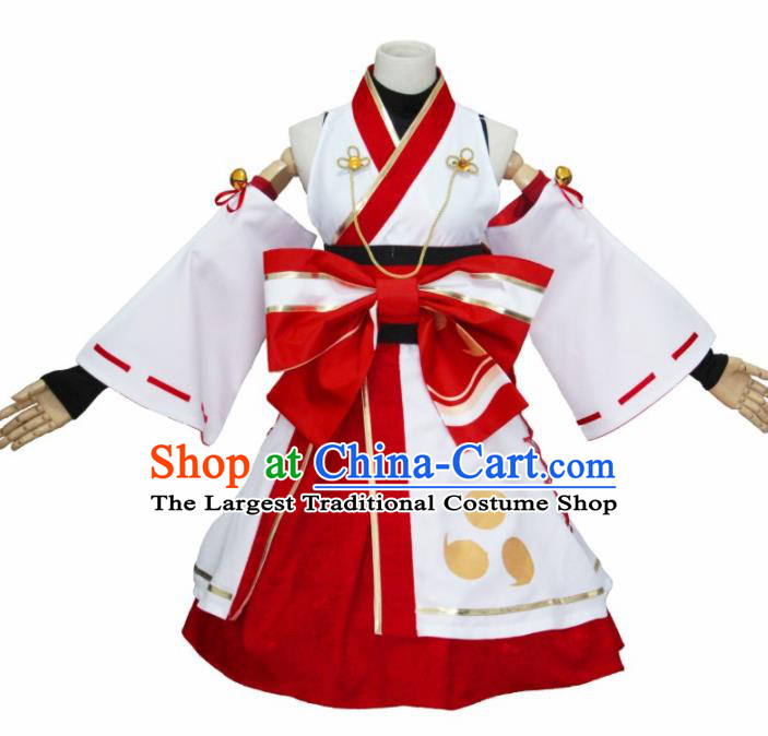 Asian Traditional Cosplay Costumes Japanese Ancient Furisode Kimono Yukata Clothing for Women