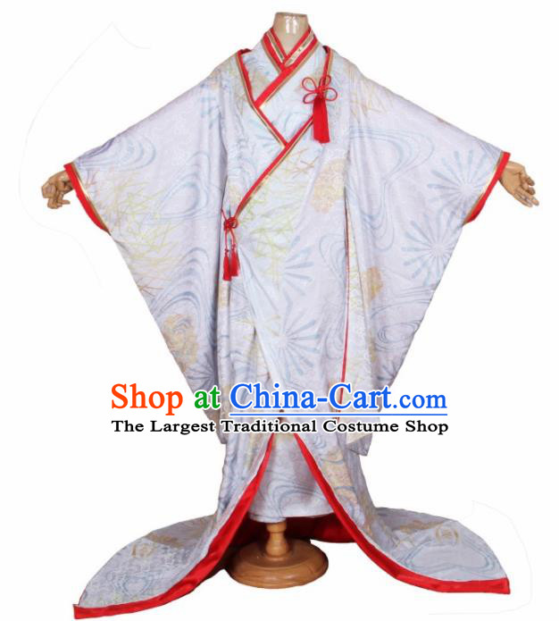 Asian Japanese Traditional Cosplay Shiromuku Costumes Ancient Yokime Furisode Kimono Yukata Clothing for Women