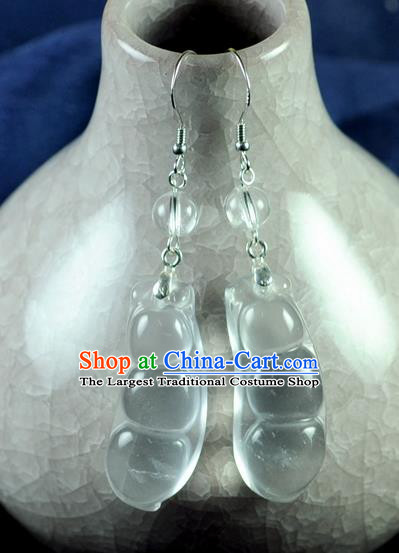 Chinese Traditional Jewelry Accessories Ancient Hanfu Pea Earrings for Women