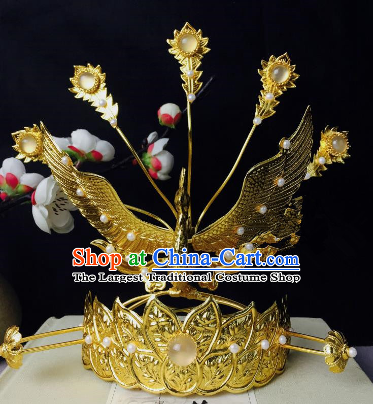 Chinese Classical Phoenix Coronet Hairpins Wedding Hair Accessories Traditional Ancient Hair Clip for Women