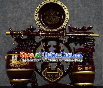 Chinese Traditional Wedding Supplies Wedding Dowry Closestools