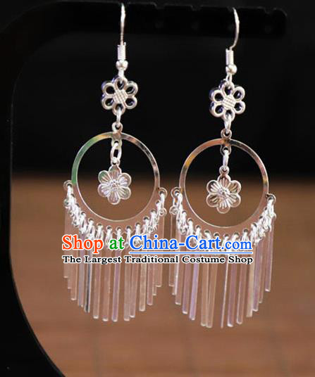 Chinese Traditional Miao Nationality Jewelry Accessories Wedding Earrings for Women