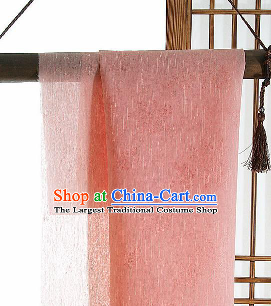 Asian Korean Traditional Pink Tough Silk Fabric Hanbok Silk Material