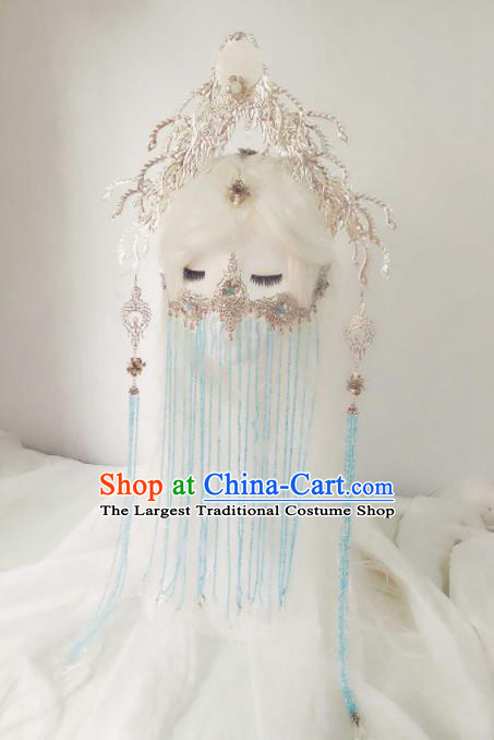 Chinese Ancient Handmade Hair Accessories Princess Phoenix Coronet Hairpins Headwear for Women