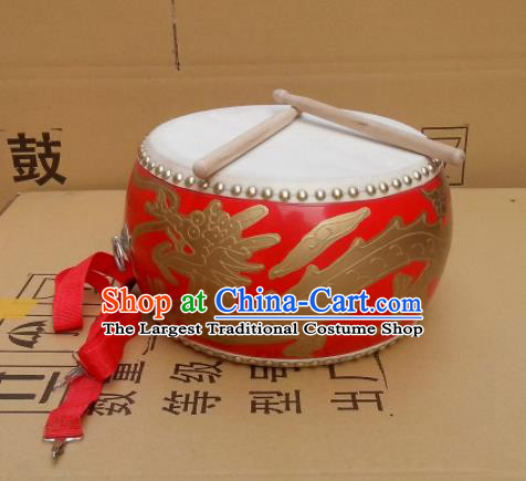 Chinese Traditional Drums Folk Dance Dragon Tupan Cowhide Drum