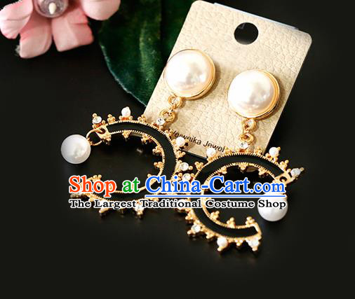 Top Grade Handmade Golden Earrings Bride Jewelry Accessories for Women