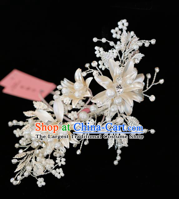 Top Grade Handmade Bride Pearls Hair Stick Baroque Hair Accessories for Women