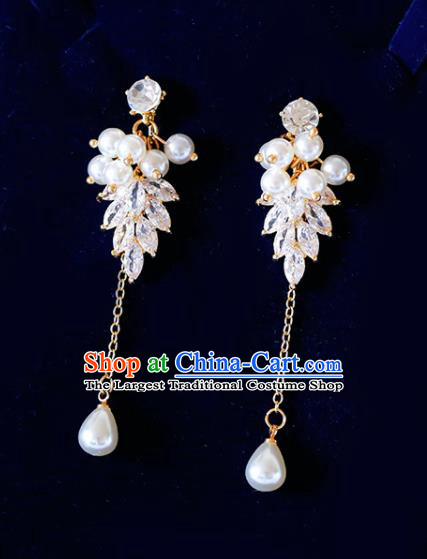 Top Grade Handmade Baroque Pearls Earrings Bride Jewelry Accessories for Women