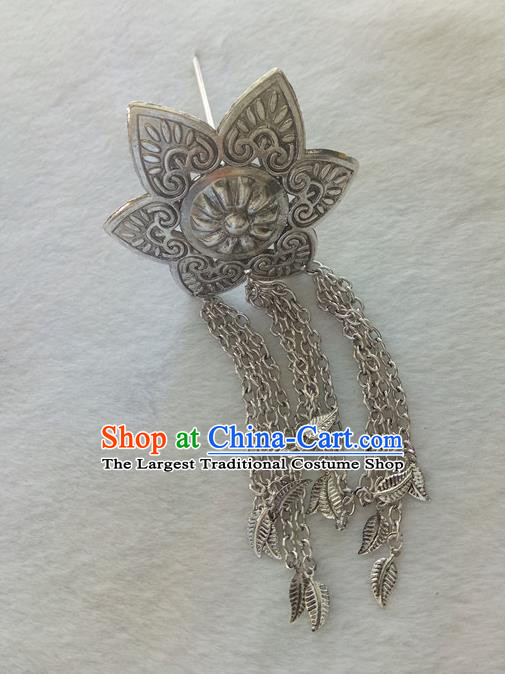 Chinese Ethnic Dai Nationality Hair Accessories Traditional Folk Dance Hairpins for Women