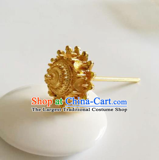 Chinese Ethnic Folk Dance Hair Accessories Traditional Dai Nationality Hairpins for Women