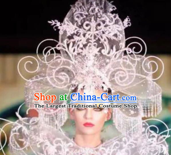 Top Grade Halloween Catwalks Hair Accessories Baroque Exaggerated Headdress for Women