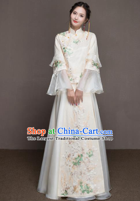 chinese white wedding dress