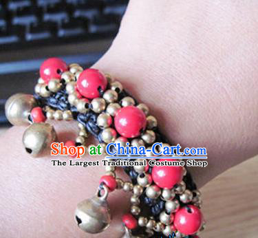 Chinese Traditional National Bangle Accessories Ethnic Bells Bracelet for Women