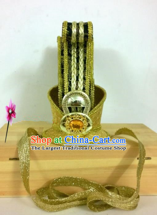 Chinese Traditional Hanfu Headdress Ancient Qin Dynasty Prince Tuinga Hairdo Crown for Men