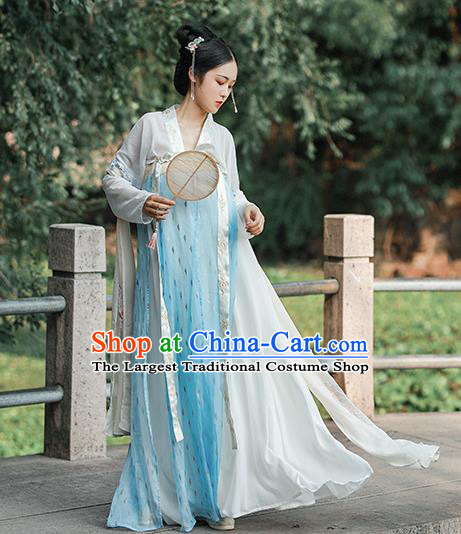 Chinese Ancient Tang Dynasty Princess Hanfu Dress Traditional Palace Lady Costumes for Women