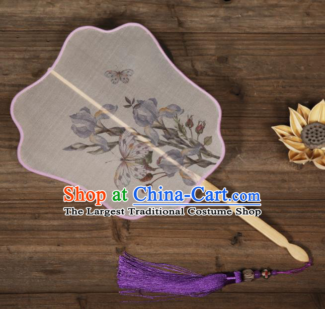 Traditional Chinese Crafts Palace Fans Hand Painting Fans Ancient Silk Fan for Women