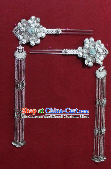 Chinese Ancient Tang Dynasty Queen Hair Accessories Tassel Hair Clip Hairpins for Women