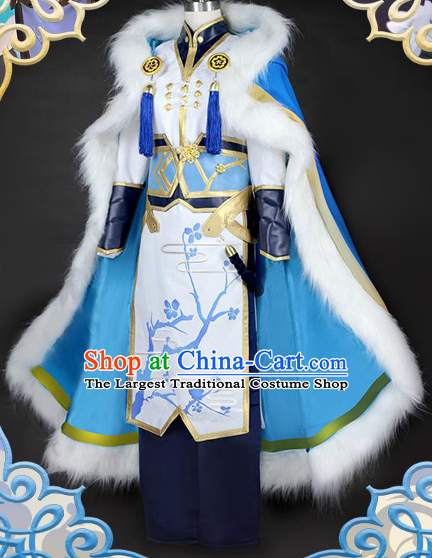 Chinese Traditional Cosplay Swordsman Costumes Ancient Knight Clothing for Men