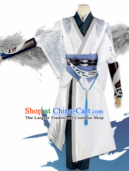 Chinese Traditional Cosplay Young Hero Blades Costumes Ancient Swordsman Clothing for Men