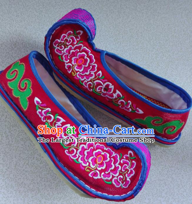 Chinese Traditional Hanfu Wedding Shoes Ancient Princess Embroidered Shoes Handmade Shoes for Women