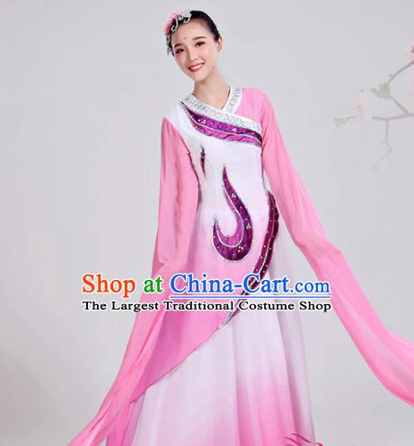 Chinese Traditional Folk Dance Costumes Classical Dance Water Sleeve Dress for Women