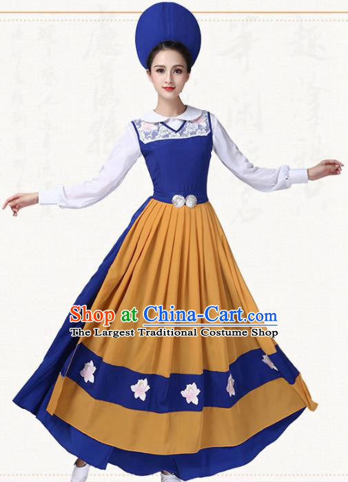 Western Traditional Classical Dance Dress Switzerland Dance Group Dance Costumes for Women