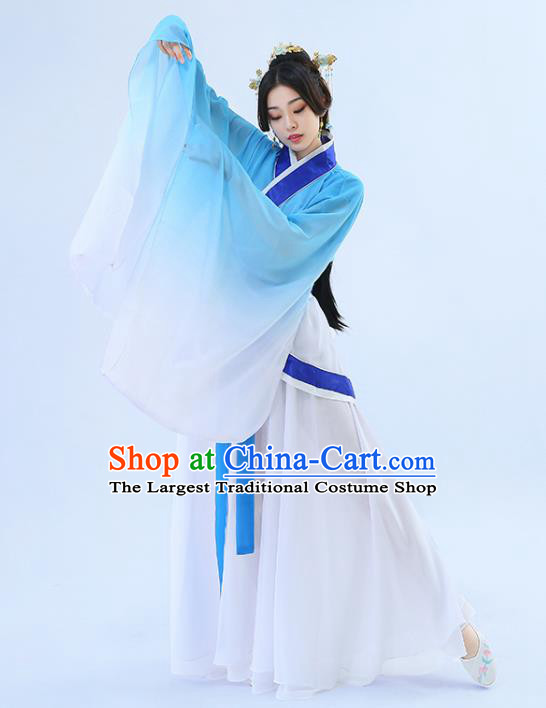 Traditional Chinese Han Dynasty Palace Maidservant Hanfu Dress Ancient Drama Princess Peri Costumes for Women