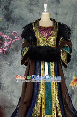 Traditional Chinese Cosplay Imperial Consort Costumes Ancient Swordswoman Hanfu Dress for Women