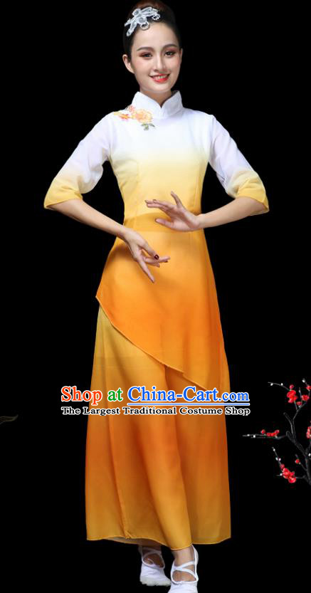 Traditional Chinese Classical Dance Costumes Fan Dance Umbrella Dance Clothing for Women