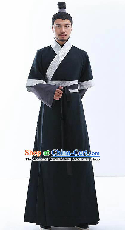 Chinese Traditional Song Dynasty Knight Costumes Ancient Drama Swordsman Clothing for Men