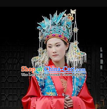 Chinese Traditional Wedding Hair Accessories Ancient Ming Dynasty Empress Phoenix Coronet for Women