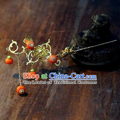 Chinese Handmade Classical Hairpins Tassel Hair Clip Hair Accessories Ancient Bride Headwear for Women