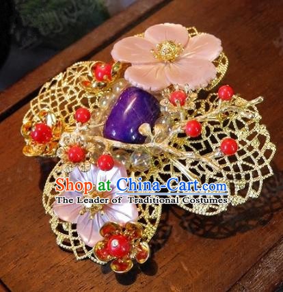 Chinese Handmade Classical Hairpins Ancient Hanfu Hair Claw Headdress Hair Accessories for Women