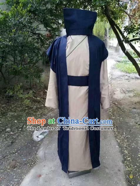 Traditional Chinese Stage Performance Costume Ancient Song Dynasty Prime Minister Clothing for Men