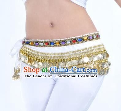 Asian Indian Traditional Belly Dance White Belts Waistband India Raks Sharki Waist Accessories for Women