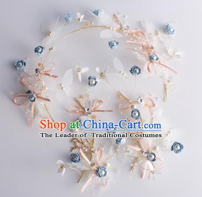 Handmade Classical Wedding Hair Accessories Bride Headband Hair Stick Headwear for Women