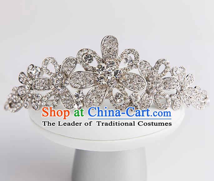 Handmade Classical Wedding Hair Accessories Bride Crystal Hair Clasp Headwear for Women